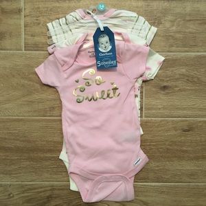 Gerber 3 Piece Onesie Set Bunnies